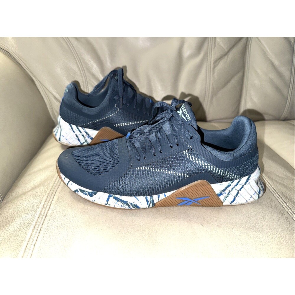 Reebok Mens Sneakers Shoes 11 Zig Dynamica 4 Blue Lace-Up QDP1XLIC